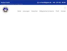 Tablet Screenshot of gutachter-hardt.de